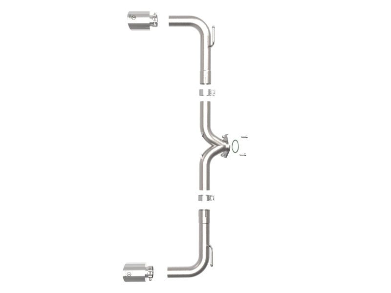 aFe Takeda Axle-Back Exhaust System with Polished Tips for 2014-2018 Mazda 3 Hatchback 2.0L/2.5L