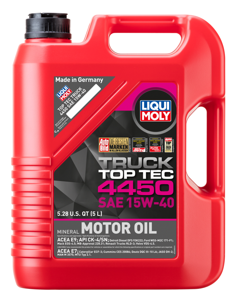 LIQUI MOLY 5L Top Tec Truck 4450 15W40 - Case of 4