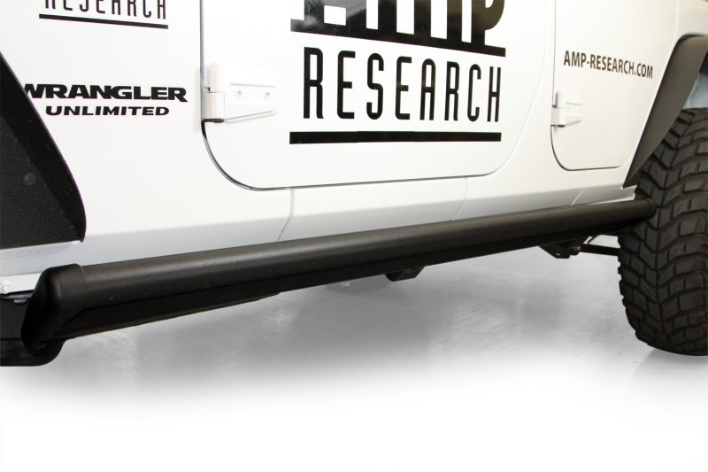 AMP Research PowerStep Automatic Running Boards for 2018-2027 Jeep Wrangler JL 4-Door, Part Number AMP75132-01A