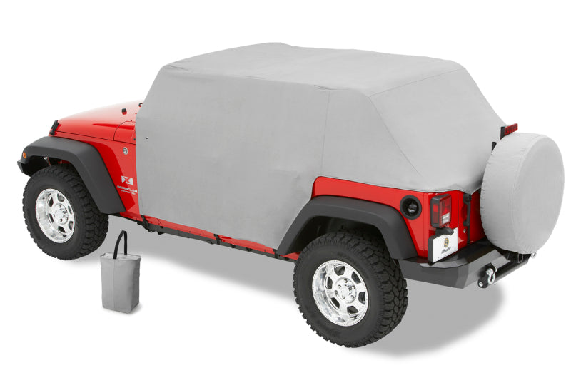 Bestop All Weather Trail Cover for 2007-2018 Jeep Wrangler JK 4-Door - Charcoal / Gray