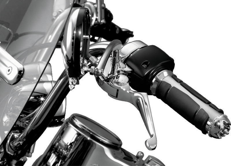 Kuryakyn Boss Blades with Adjustable Clutch Cable for 1996-Up Harley-Davidson, Chrome