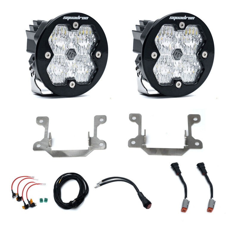 Baja Designs Squadron Sport 2.0 Fog Pocket Kit for Dodge Ram 2500/3500 2019 – Wide Cornering, Clear