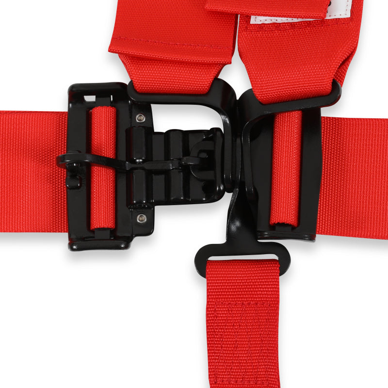 RaceQuip RQP711011RQP Red Latch & Link 5-Point Racing Harness