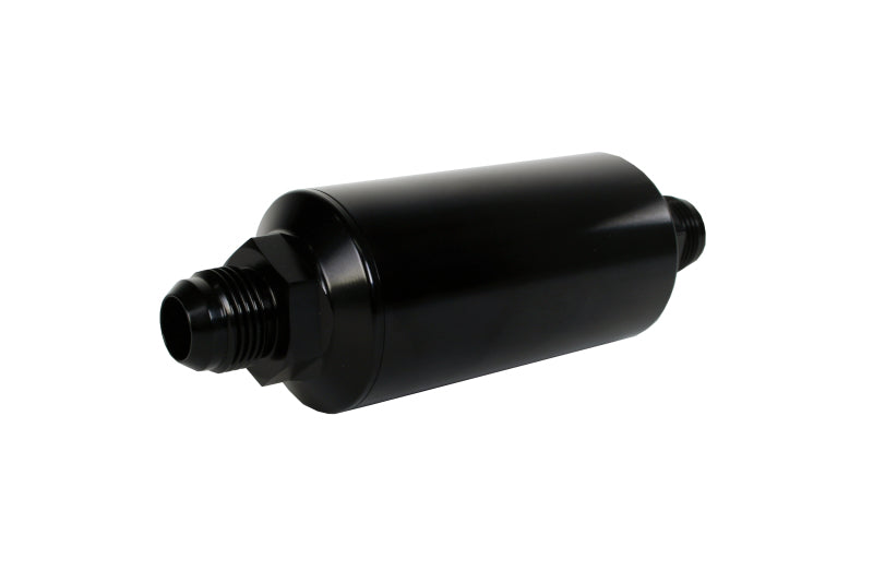 Aeromotive 12385 In-Line Fuel Filter, AN-10 Male, 10-Micron Microglass Element, Black Anodized
