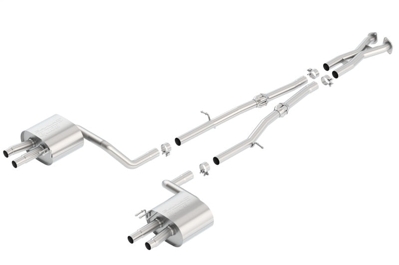 Borla 140736 S-Type Cat-Back Exhaust System for 2018-2021 Kia Stinger GT 3.3L V6 Turbo