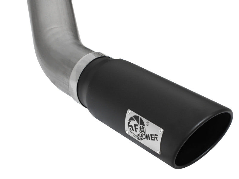 aFe MACH Force XP 5-Inch DPF-Back Exhaust with Black Tip, Part Number 49-02051-1B, for 2013–2015 Dodge Ram 2500 and 3500 6.7L Diesel Trucks