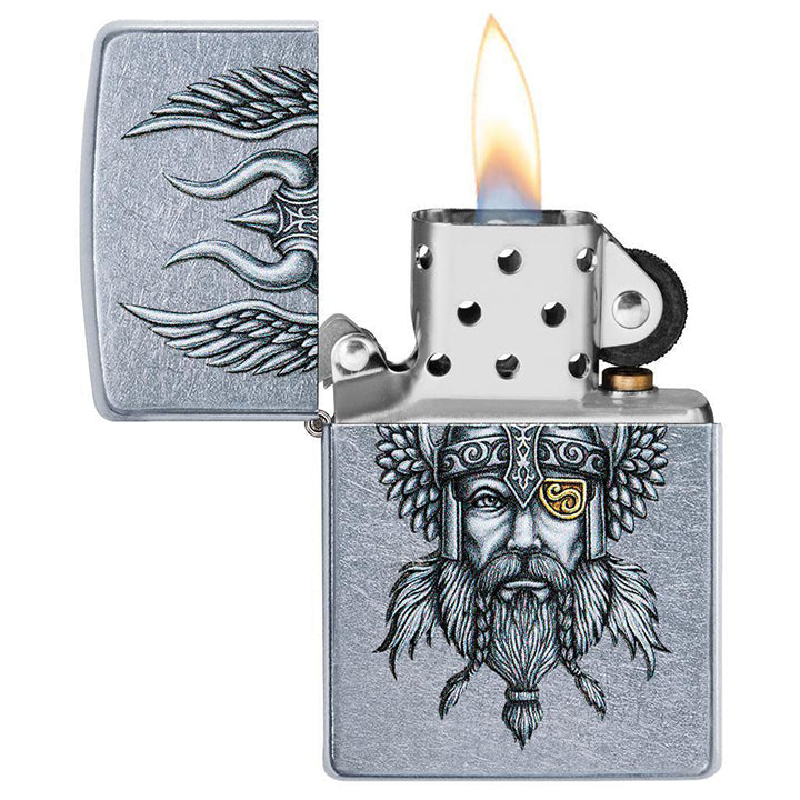 Zippo 207 Viking Warrior Design Windproof Lighter