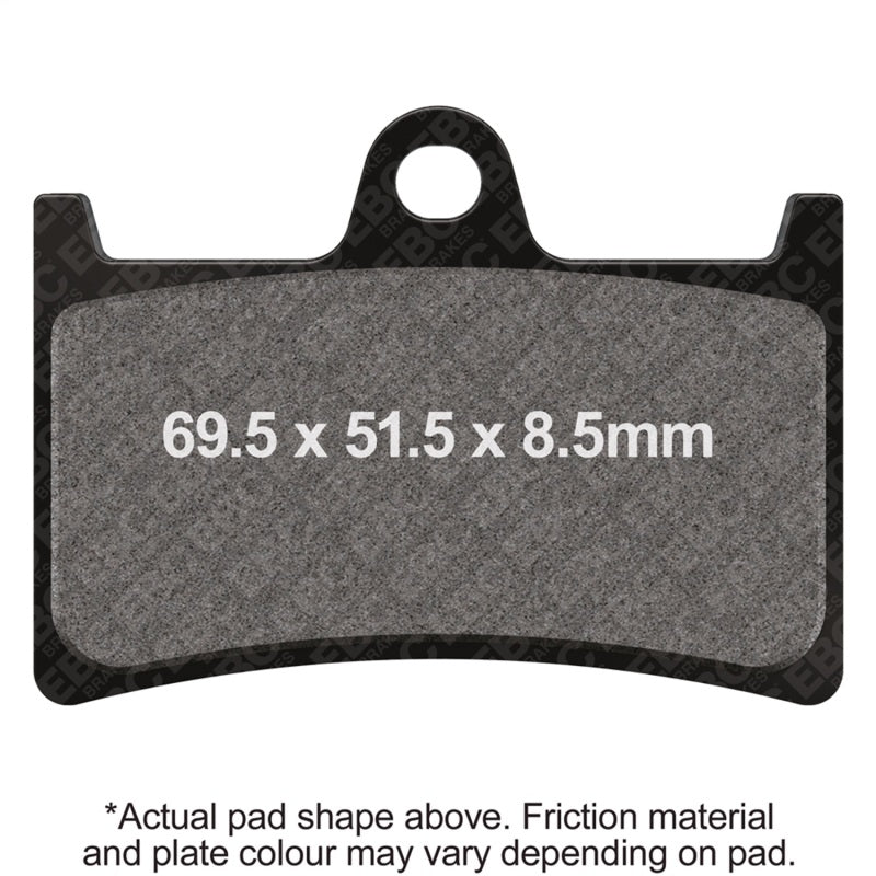 EBC Powersports FA252HH Double-H Sintered Front Brake Pads for Yamaha Road Star