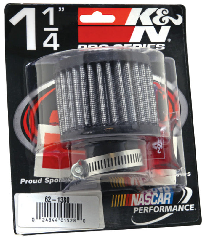 K&N Engineering 62-1380 Crankcase Vent Filter with 1.25-Inch Flange