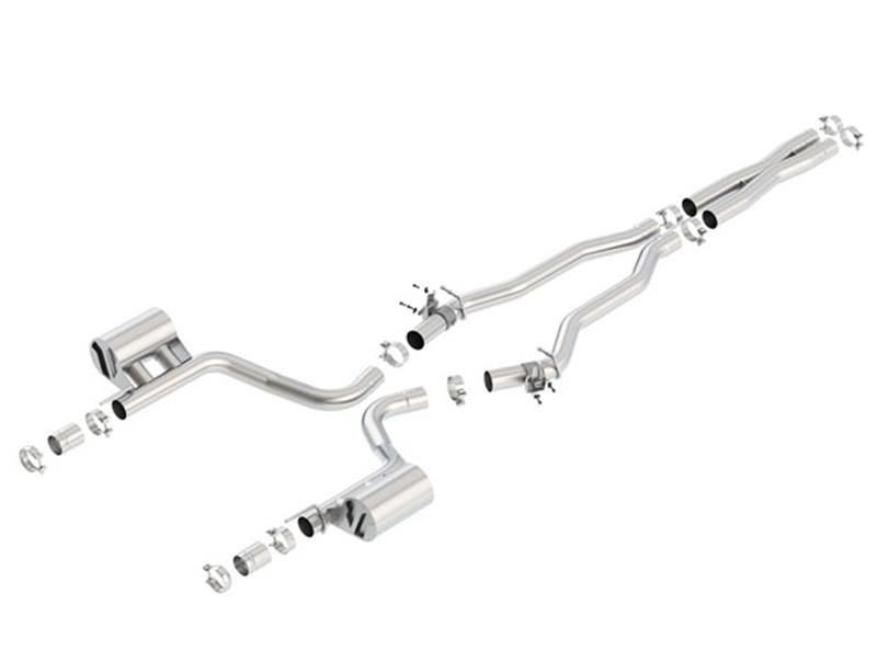 Borla ATAK Cat-Back Exhaust System for 2015-2023 Dodge Challenger SRT Hellcat 6.2L V8, Part Number 140646