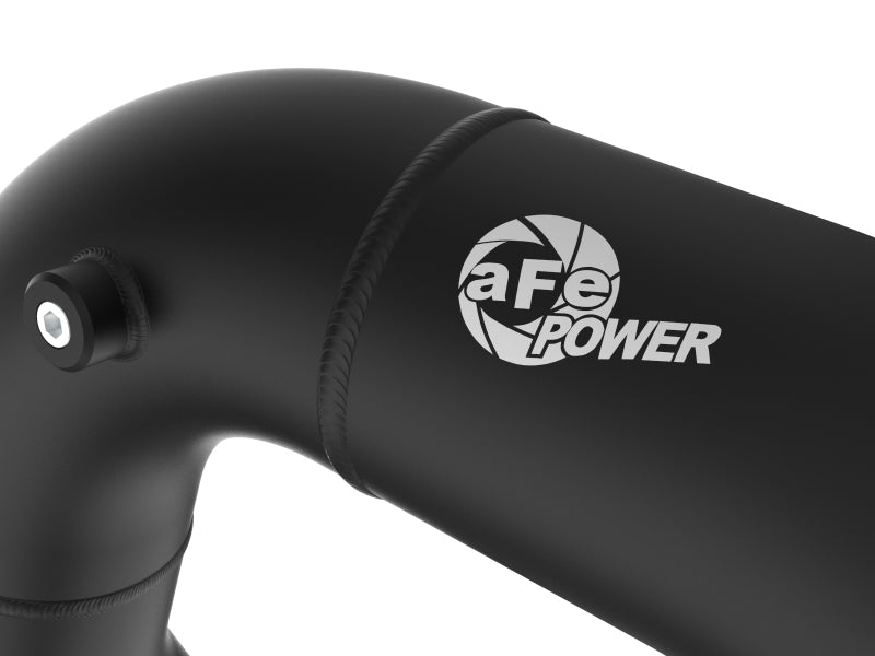aFe BladeRunner 3-Inch Aluminum Hot Charge Pipe Black 46-20079-B for 2008-2010 Ford Super Duty 6.4L Power Stroke