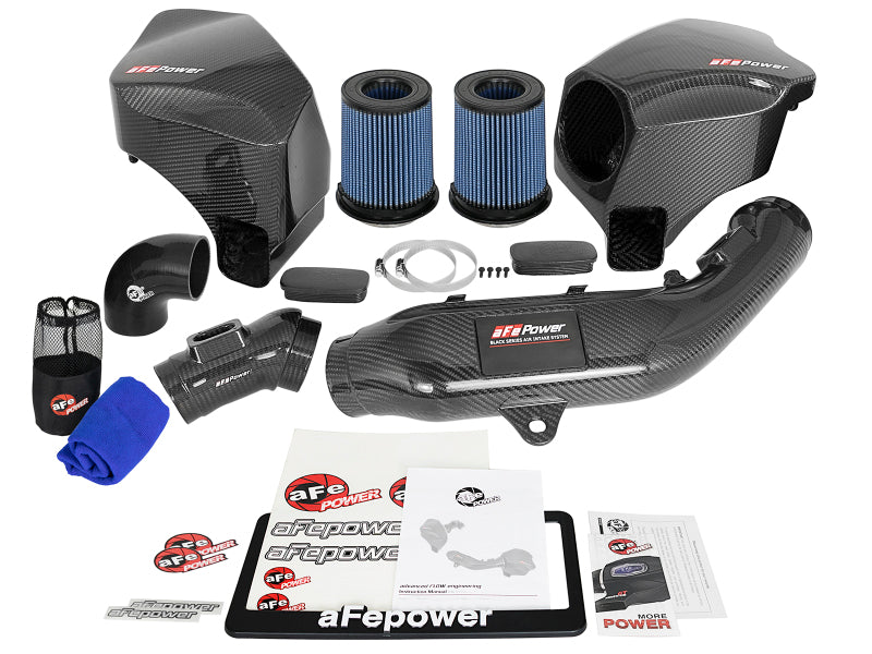 aFe Momentum GT Pro 5R Carbon Fiber Cold Air Intake System for BMW M2 Competition, M3 and M4 S55 3.0L Twin-Turbo | 54-76305-CF