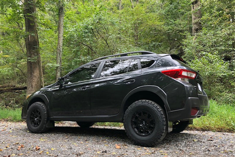 Rally Armor 18-21 Subaru XV Crosstrek Lift/AT UR Black Mud Flap w/Yellow Pearl Logo