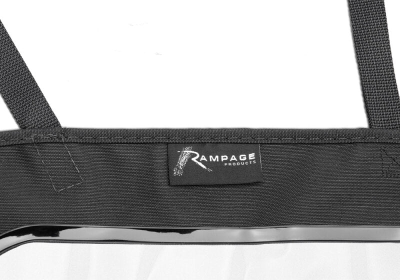 Rampage RAM990035 Windbreaker for 2007-2018 Jeep Wrangler (JK) - Black Diamond