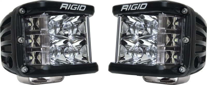 RIGID Industries D-SS PRO Spot LED Side Shooter Pod Lights, Set of 2, Black Housing, Part Number RIG262213