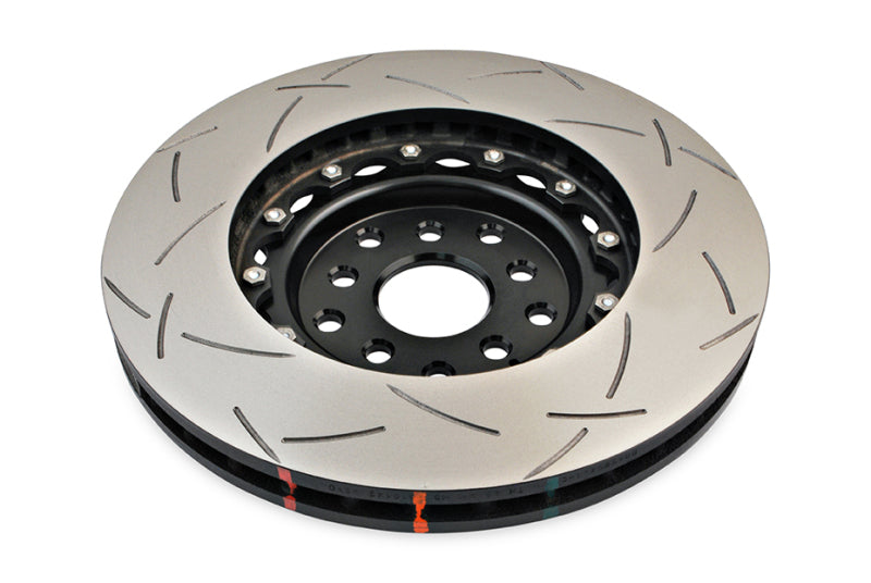 DBA DBA5654BLKS-10 5000 Series T3 Front Slotted Two-Piece Brake Rotor with Black Hat