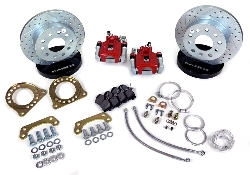 Baer Brakes GM 10/15 Bolt Small Car Rear Ends 10.5-Inch Classic Series Rear Brake Kit - Red