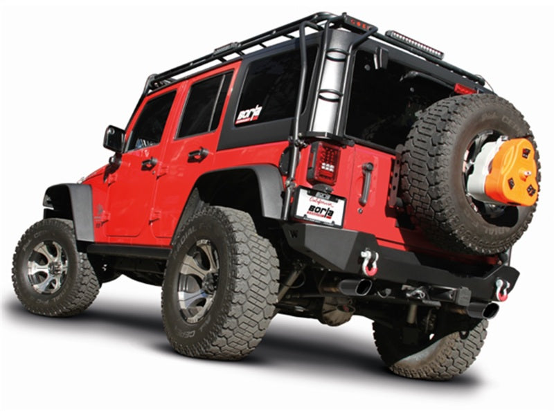 Borla Touring Cat-Back Exhaust System for 2012-2018 Jeep Wrangler JKU 3.6L V6, 4-Door 4WD, Part Number 140459BC