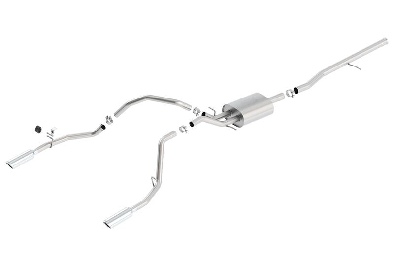 Borla 140537 ATAK Cat-Back Exhaust System for 2014-2018 Chevrolet Silverado 1500 and GMC Sierra 1500 5.3L V8