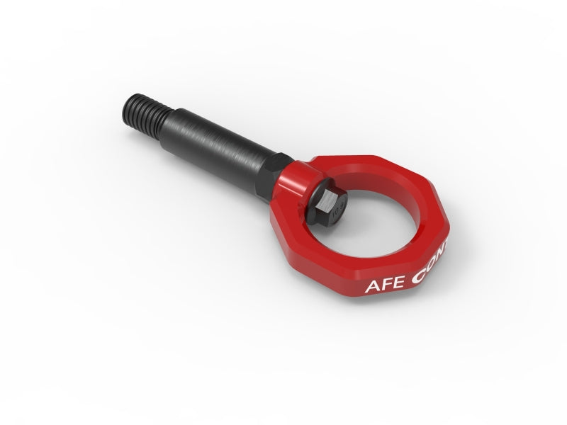 aFe Control 450-502001-R Red Front Tow Hook for BMW F-Chassis 2, 3, and 4 Series