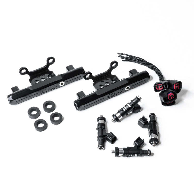 DeatschWerks DWK6-101-1000 Subaru STI and Legacy GT Side-Feed to Top-Feed Fuel Rail Conversion Kit with 1000cc Injectors