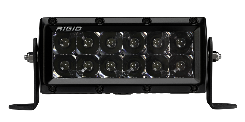 Rigid Industries 6-Inch E-Series PRO Spot LED Light Bar, Midnight Edition - RIG106213BLK