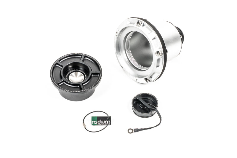 Radium Engineering Remote Mount SVF Swing Valve Filler, 1.5-Inch Hose Barb, Part Number 20-1003