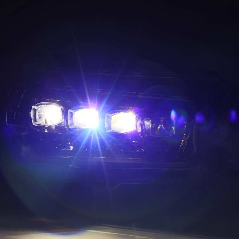 AlphaRex NOVA LED Projector Headlights for 2010–2013 Toyota 4Runner, Alpha Black, Sequential Signal and DRL