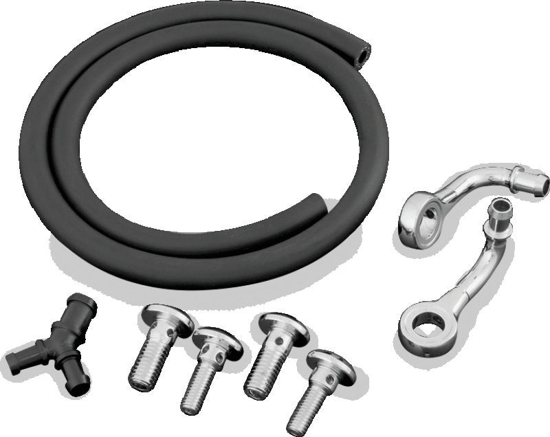 Kuryakyn Bluegrass Breather Kit for 1993-2006 CV Carb and 2001-2017 Delphi Harley-Davidson Models, Part Number 9932