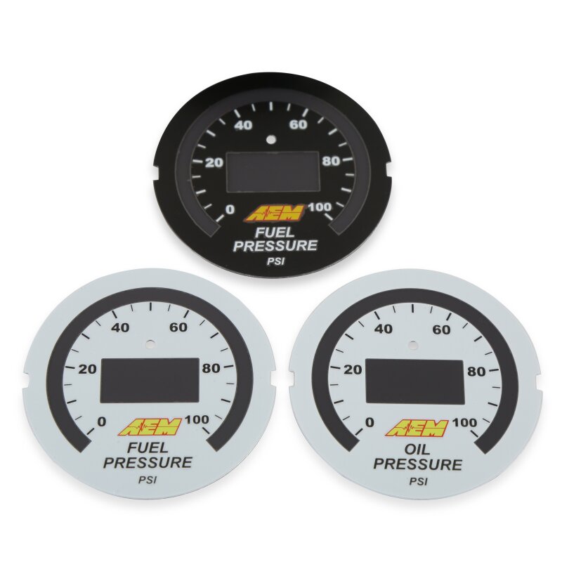 AEM 30-4401 52mm Digital Oil or Fuel Pressure Gauge, 0-100 PSI