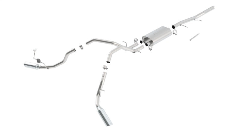Borla 140341 Touring Cat-Back Exhaust System for 2009-2013 Chevrolet Silverado 1500 and GMC Sierra 1500 V8