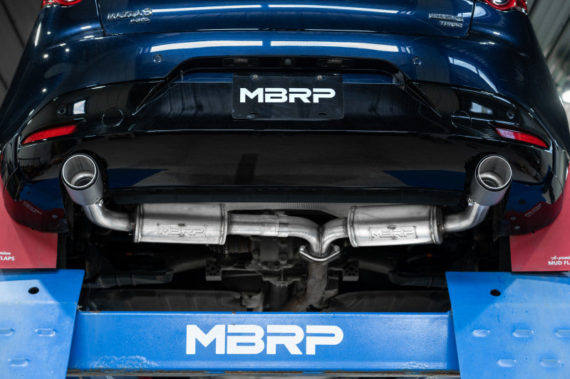 MBRP S44503CF Armor Pro Axle-Back Exhaust System for 2019-2022 Mazda 3 Hatchback
