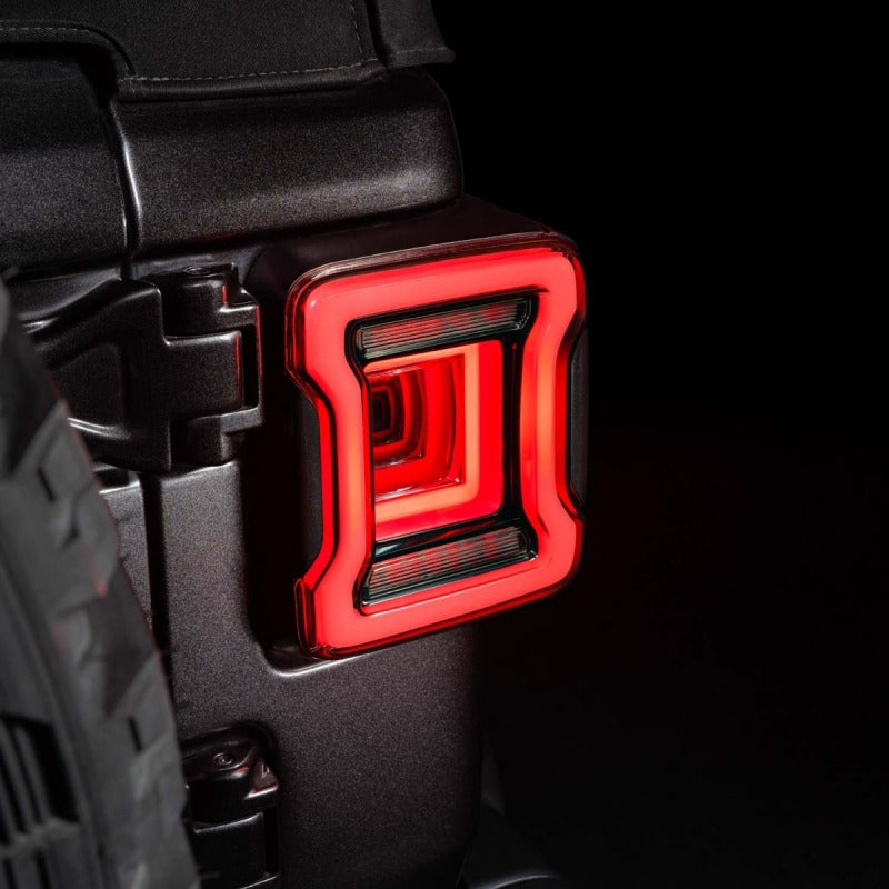 Form Lighting 2018-2023 Jeep Wrangler LED Tail Lights Smoke - Sequential Turn Signal & Dual Reverse Lights