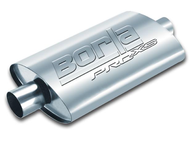 Borla ProXS 40344 Universal Stainless Steel Muffler, 2-Inch Offset Inlet and Center Outlet