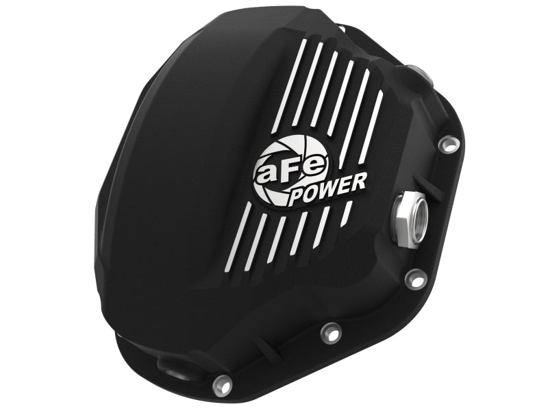 aFe Power Pro Series Rear Differential Cover, Part Number 46-70032, Black with Machined Fins