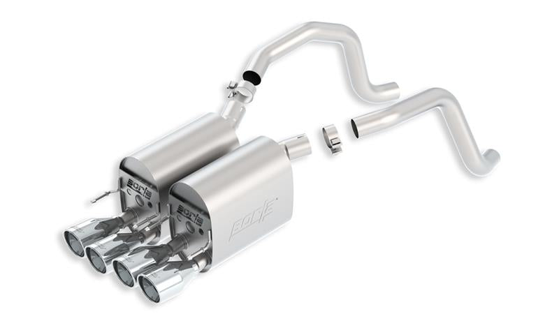 Borla 11814 Touring Axle-Back Exhaust System for 2005-2008 Chevrolet Corvette C6 6.0L and 6.2L V8
