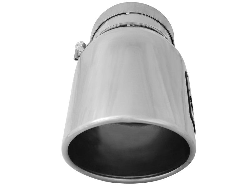 aFe MACH Force-Xp 304 Stainless Steel Exhaust Tip, 5-Inch Inlet, 7-Inch Outlet, 12-Inch Length, Right Side Exit - 49T50702-P12