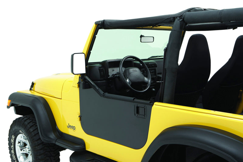Bestop Element Panels for Jeep CJ7, YJ, and TJ – Black Lower Half Door Kit