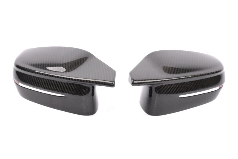 Dinan Carbon Fiber Mirror Cover Set for BMW M2 M3 M4 (G80 G82 G83 G87) – Stylish Clear-Coated Overlay