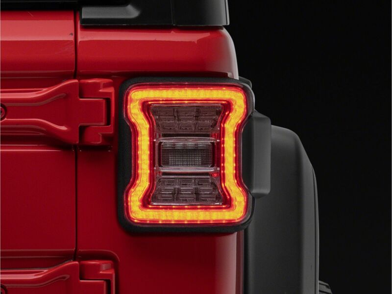 Raxiom Jeep Wrangler JL LED Tail Lights - Clear Housing and Lens, Part Number RAXJ181426