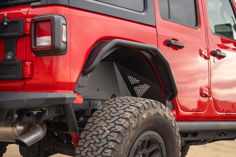 DV8 Offroad Rear Inner Fenders for 2018-2024 Jeep Wrangler JL/JLU - dveINFEND-06RB