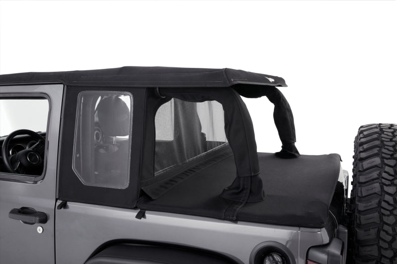 Bestop Halftop Conversion Kit for Jeep Wrangler JL 2-Door (Black Diamond) - Part Number BES80101-35
