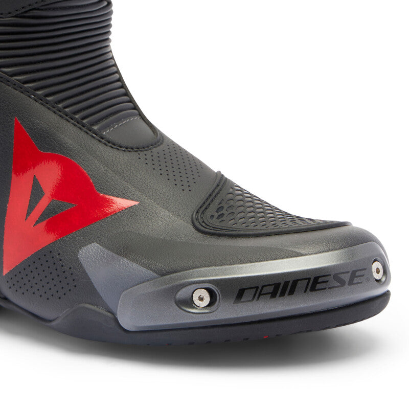 Dainese Axial 2 Air Boots Black/Black/Red Fluorescent Size - 43