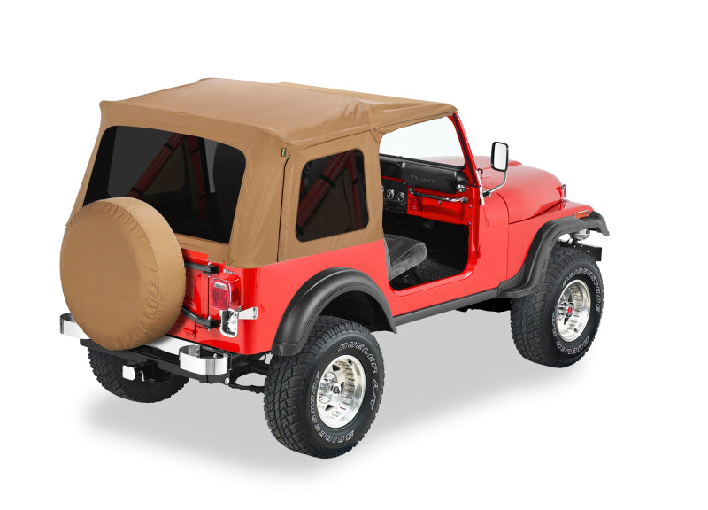 Bestop Supertop Classic for Jeep CJ7 & Wrangler YJ 1976-1995 with Tinted Windows and Spice Color - Part Number BES54599-37