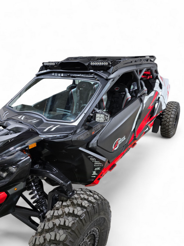 Elektric Off Road 2024+ Can-Am Maverick R Max Roof Rack with Integrated Lighting and Multiple Mounting Points