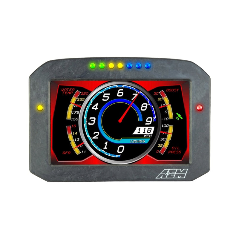 AEM CD-7LG Carbon Digital Dash Display with Internal Logging and 20 Hz GPS – 30-5703F