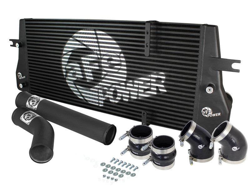 aFe BladeRunner Street Series Intercooler Kit with Tubes, Black, Part Number 46-21062-B for 1994-2002 Dodge Ram 5.9L Diesel