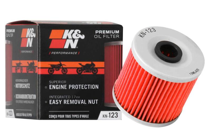 K&N Engineering KN-123 Premium Powersports Oil Filter for Kawasaki Mojave and Lakota