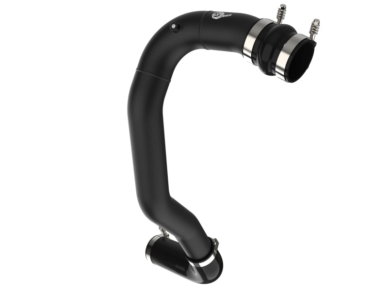 aFe BladeRunner 3-Inch Aluminum Hot Charge Pipe Black 46-20079-B for 2008-2010 Ford Super Duty 6.4L Power Stroke