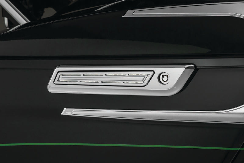 Kuryakyn 5476 LED Saddlebag Hinge Accents, Chrome